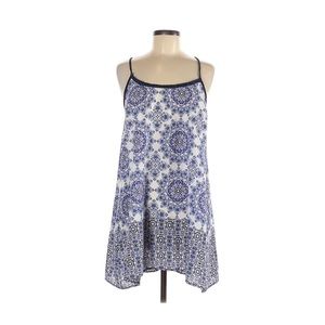 En Creme Blue Patterned Dress